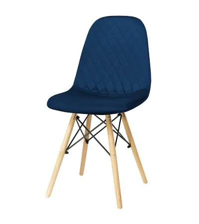 Krzesło Leonardo - welurowe pikowane krzesło do salonu - lukso.pl