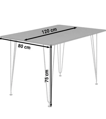 Stół prostokątny do salonu jadalni 120 cm | LUKSO.pl