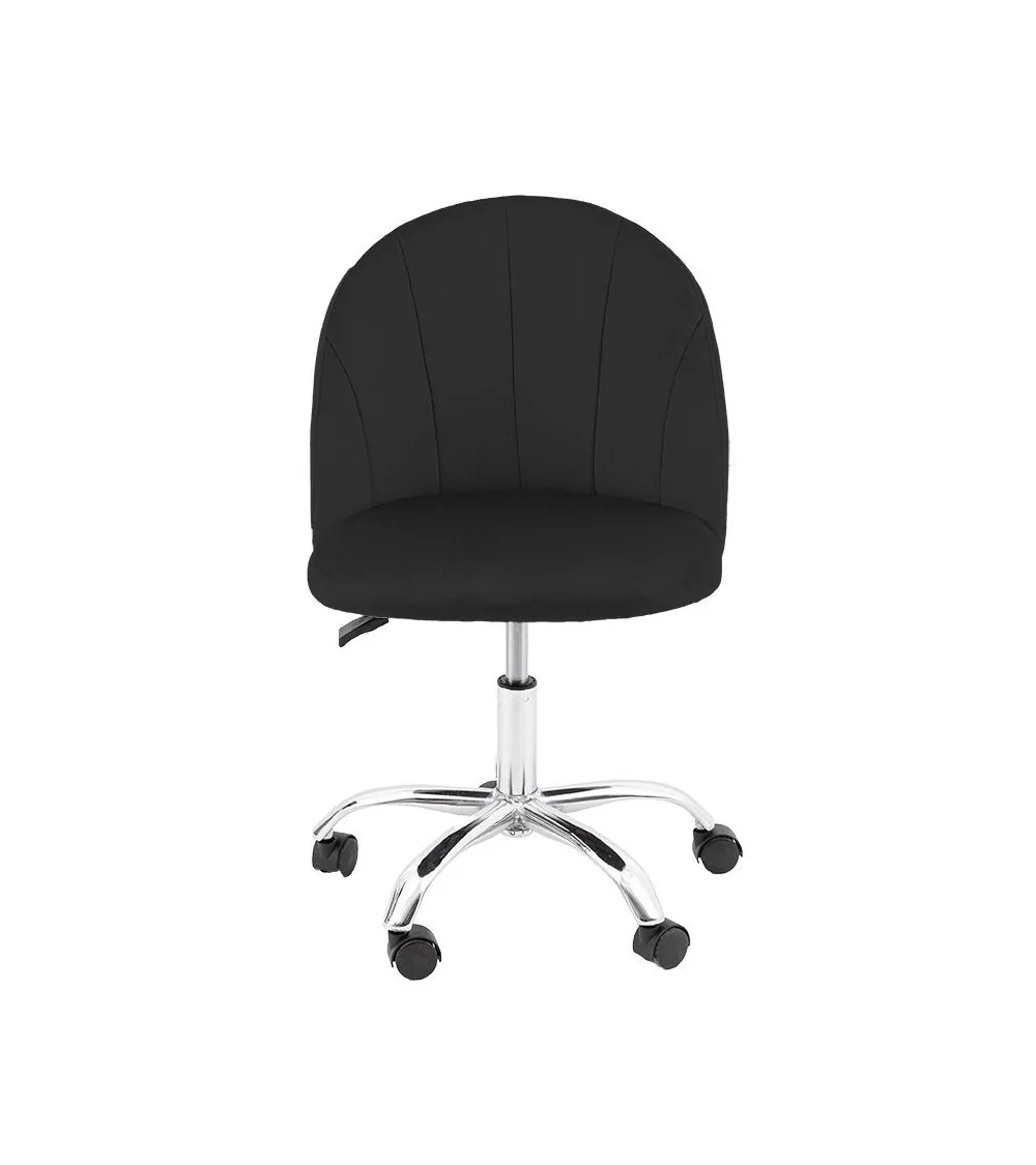 Krzesło biurowe welurowe Manuel - krzesło do biurka - Lukso.pl