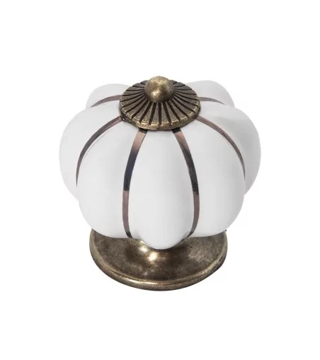 1376 Gałka biała ceramiczna