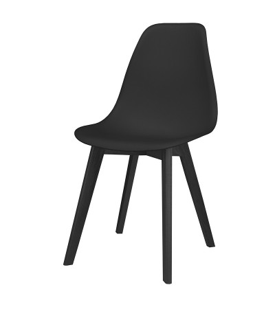 Parker krzesło plastikowe z czarnymi nogami