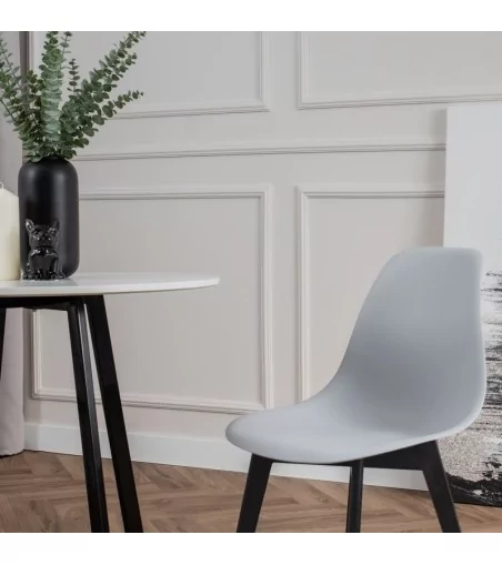 Parker krzesło plastikowe z czarnymi nogami