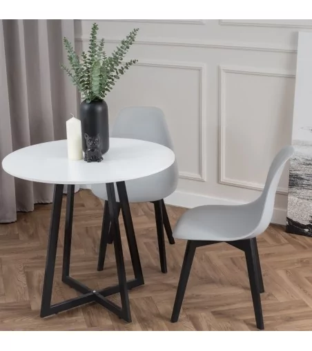 Parker krzesło plastikowe z czarnymi nogami