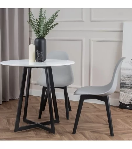 Parker krzesło plastikowe z czarnymi nogami