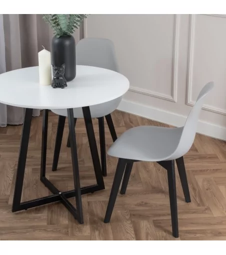 Parker krzesło plastikowe z czarnymi nogami