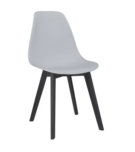 Parker krzesło plastikowe z czarnymi nogami