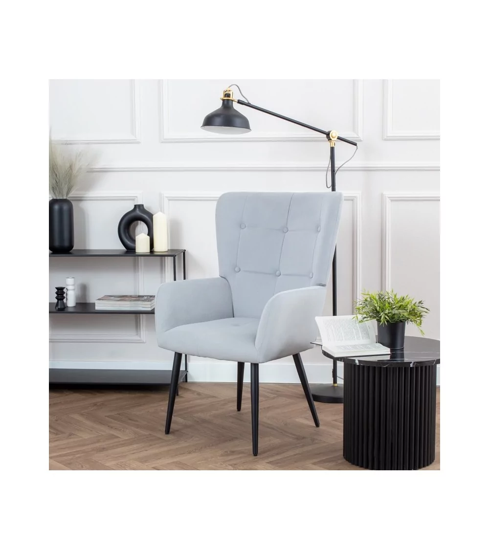Fotel Cesar - nowoczesny luksusowy elegancki fotel uszak - Lukso.pl