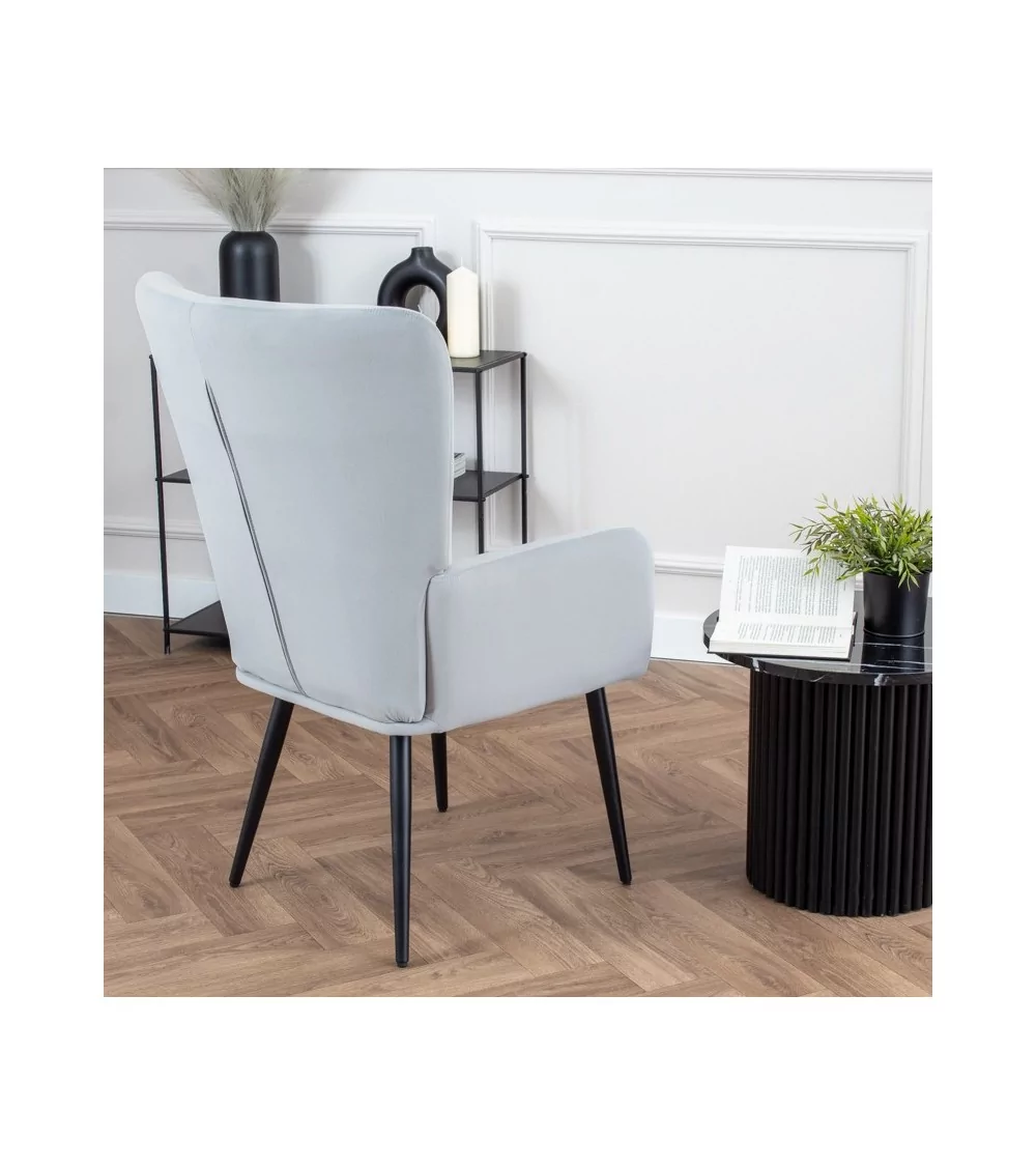 Fotel Cesar - nowoczesny luksusowy elegancki fotel uszak - Lukso.pl