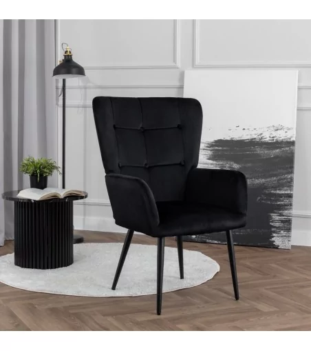 Fotel Cesar - nowoczesny luksusowy elegancki fotel uszak - Lukso.pl