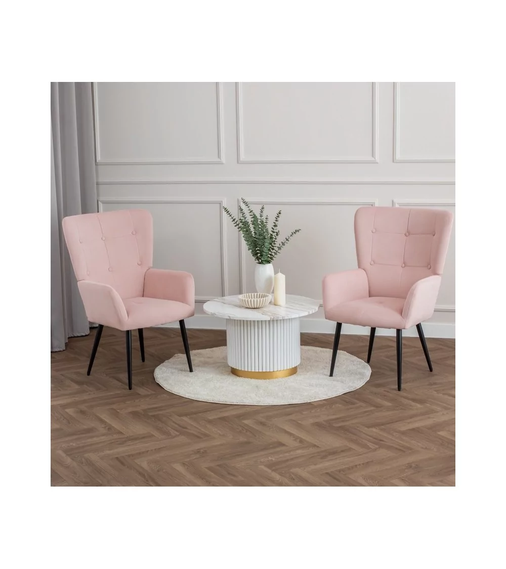 Fotel Cesar - nowoczesny luksusowy elegancki fotel uszak - Lukso.pl