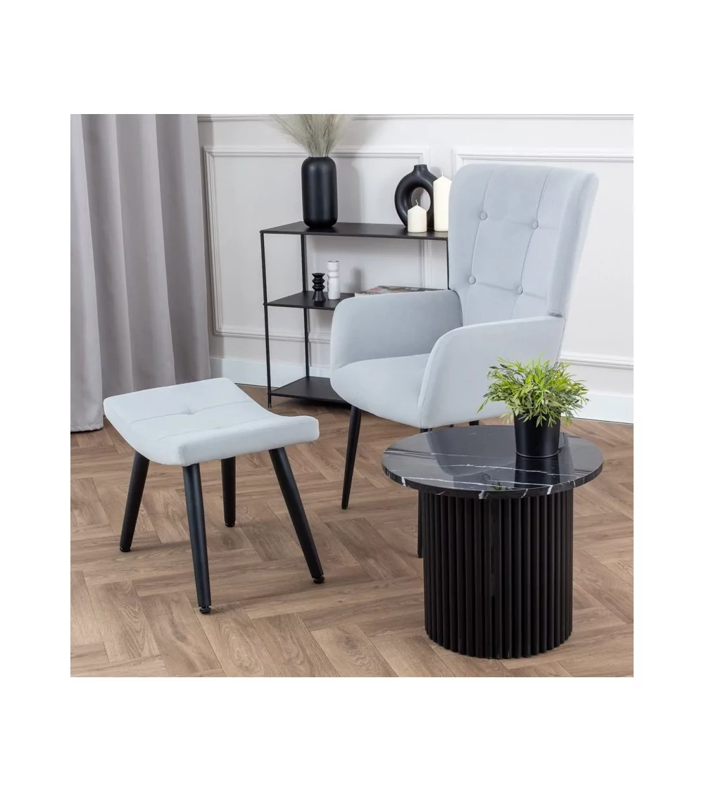 Fotel Cesar - nowoczesny luksusowy elegancki fotel uszak - Lukso.pl