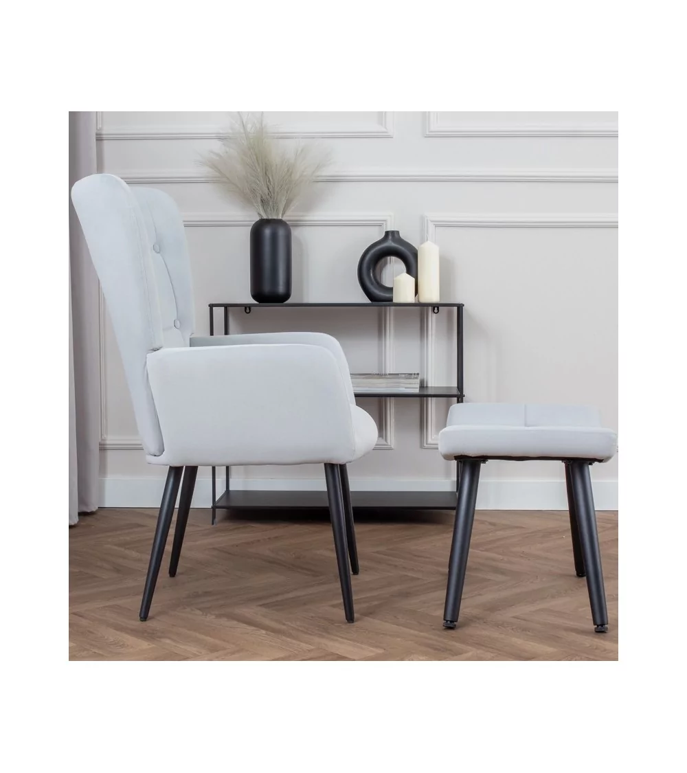Fotel Cesar - nowoczesny luksusowy elegancki fotel uszak - Lukso.pl