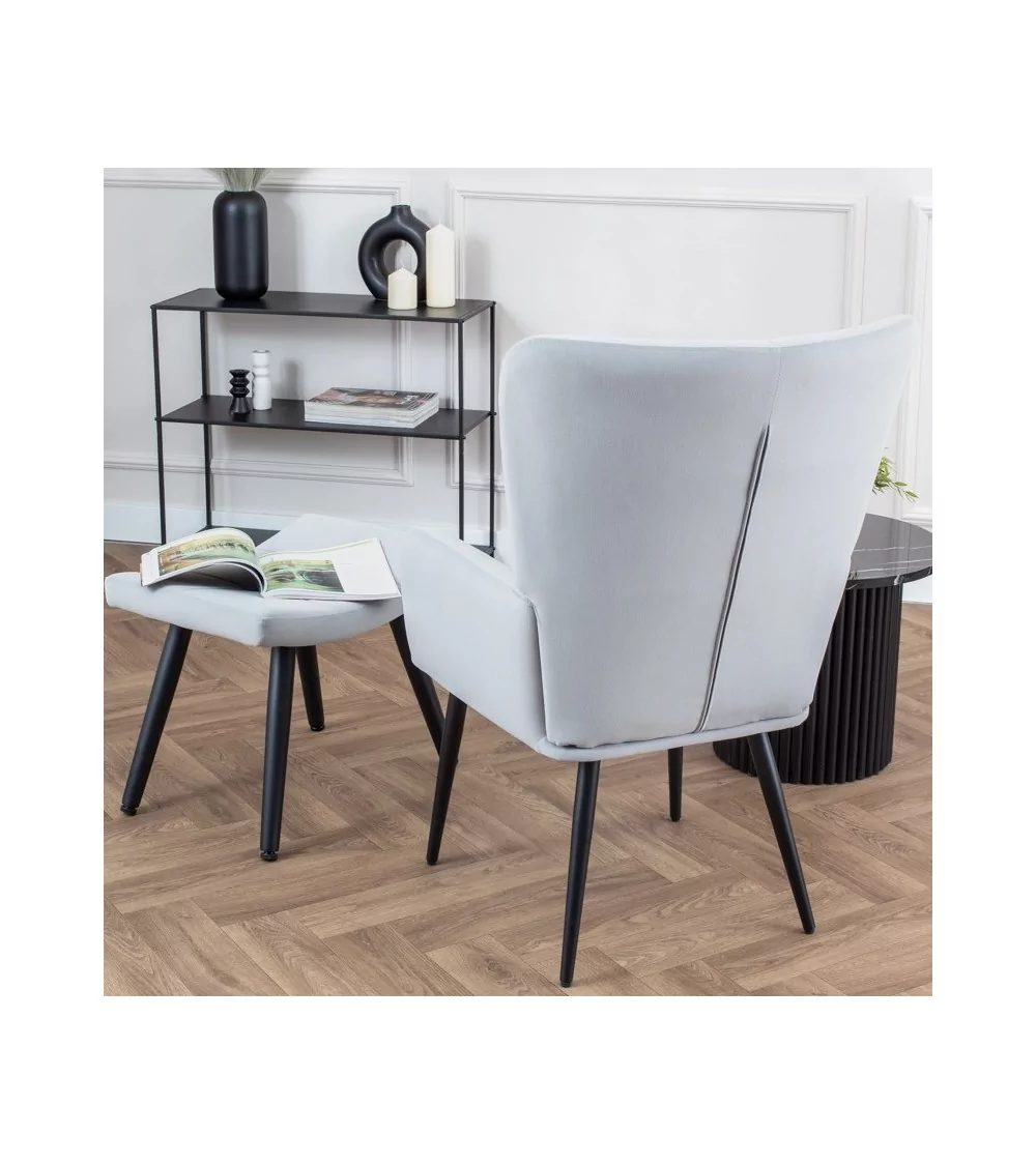 Fotel Cesar - nowoczesny luksusowy elegancki fotel uszak - Lukso.pl