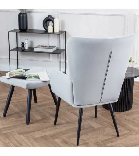 Fotel Cesar - nowoczesny luksusowy elegancki fotel uszak - Lukso.pl