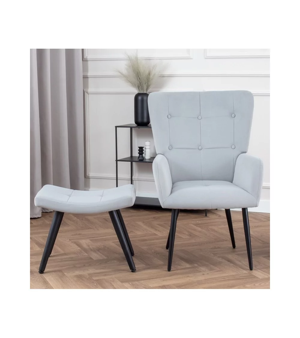 Fotel Cesar - nowoczesny luksusowy elegancki fotel uszak - Lukso.pl