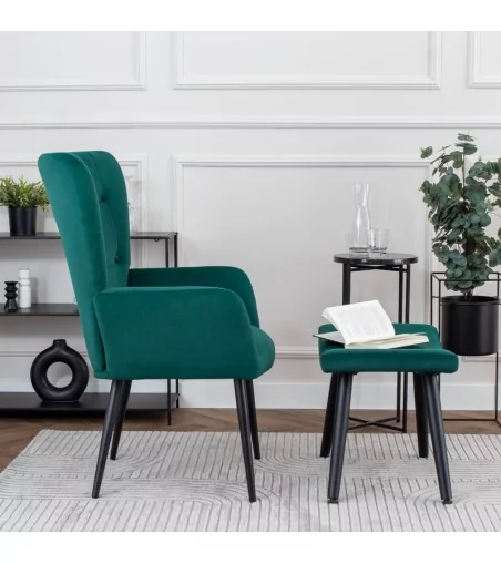 Fotel Cesar - nowoczesny luksusowy elegancki fotel uszak - Lukso.pl