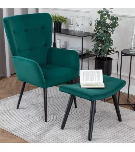 Fotel Cesar - nowoczesny luksusowy elegancki fotel uszak - Lukso.pl