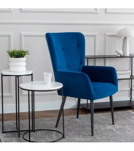 Fotel Miguel - nowoczesny luksusowy elegancki fotel uszak - Lukso.pl