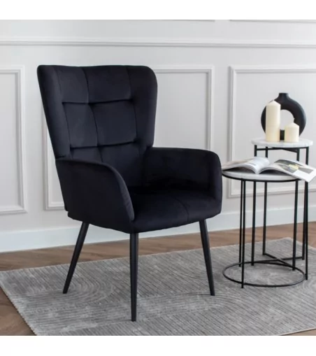 Fotel Miguel - nowoczesny luksusowy elegancki fotel uszak - Lukso.pl