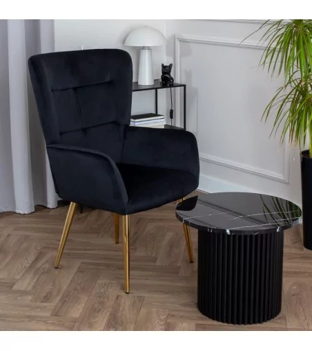 Fotel Miguel - nowoczesny luksusowy elegancki fotel uszak - Lukso.pl