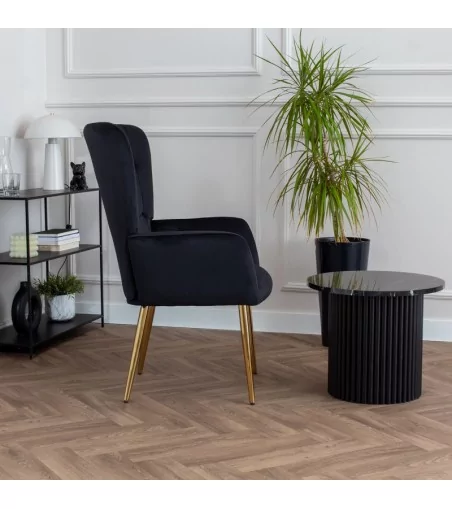 Fotel Miguel - nowoczesny luksusowy elegancki fotel uszak - Lukso.pl