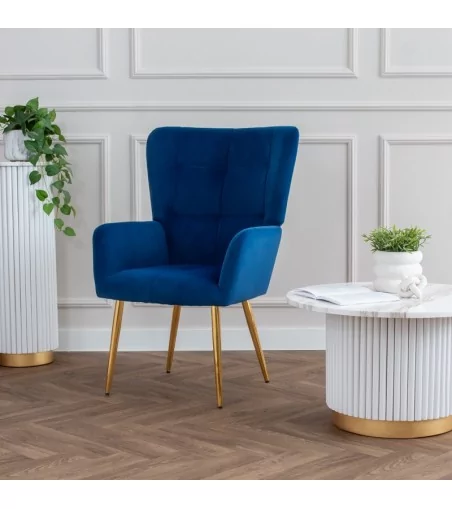 Fotel Miguel - nowoczesny luksusowy elegancki fotel uszak - Lukso.pl