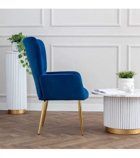Fotel Miguel - nowoczesny luksusowy elegancki fotel uszak - Lukso.pl